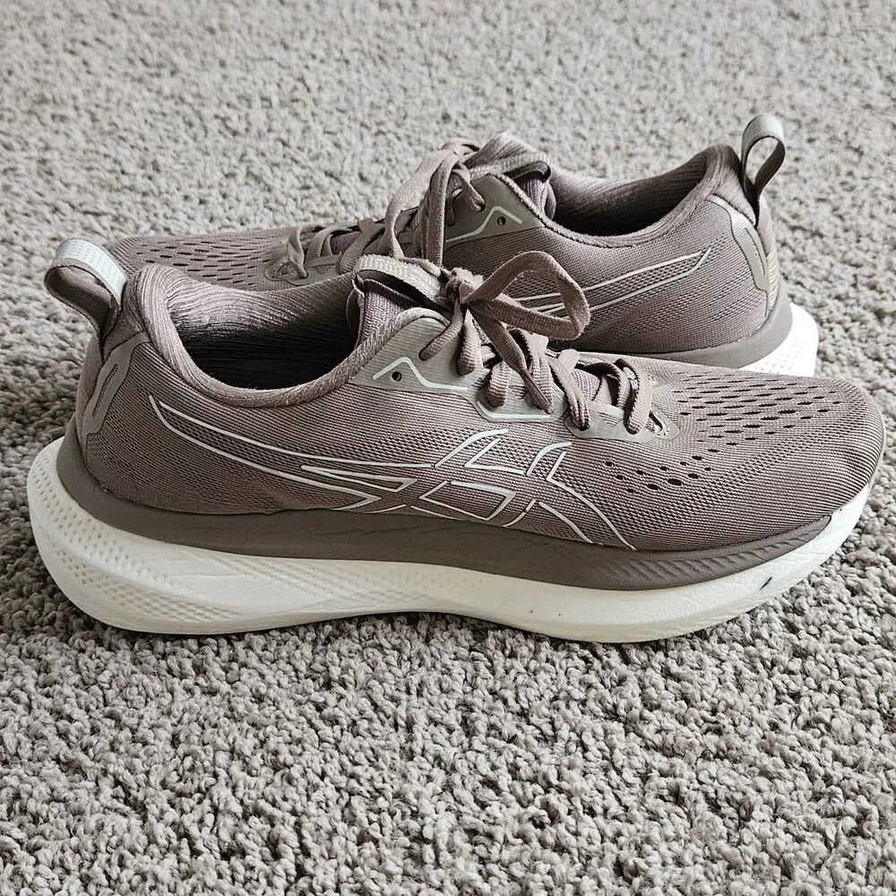 Asics Glideride Max Mens Size 8.5 Taupe/Birch Running Shoes
